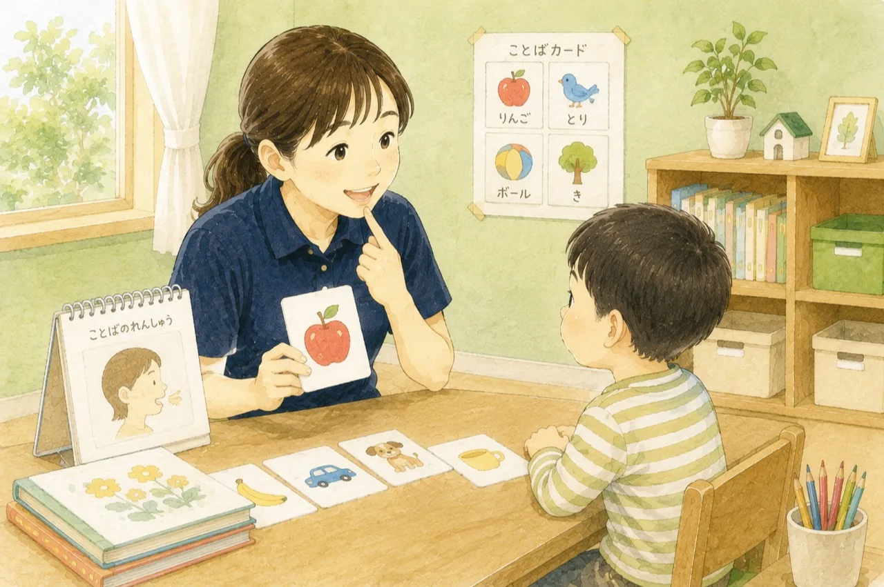 ことばカードを使って子どもを支援する専門職
