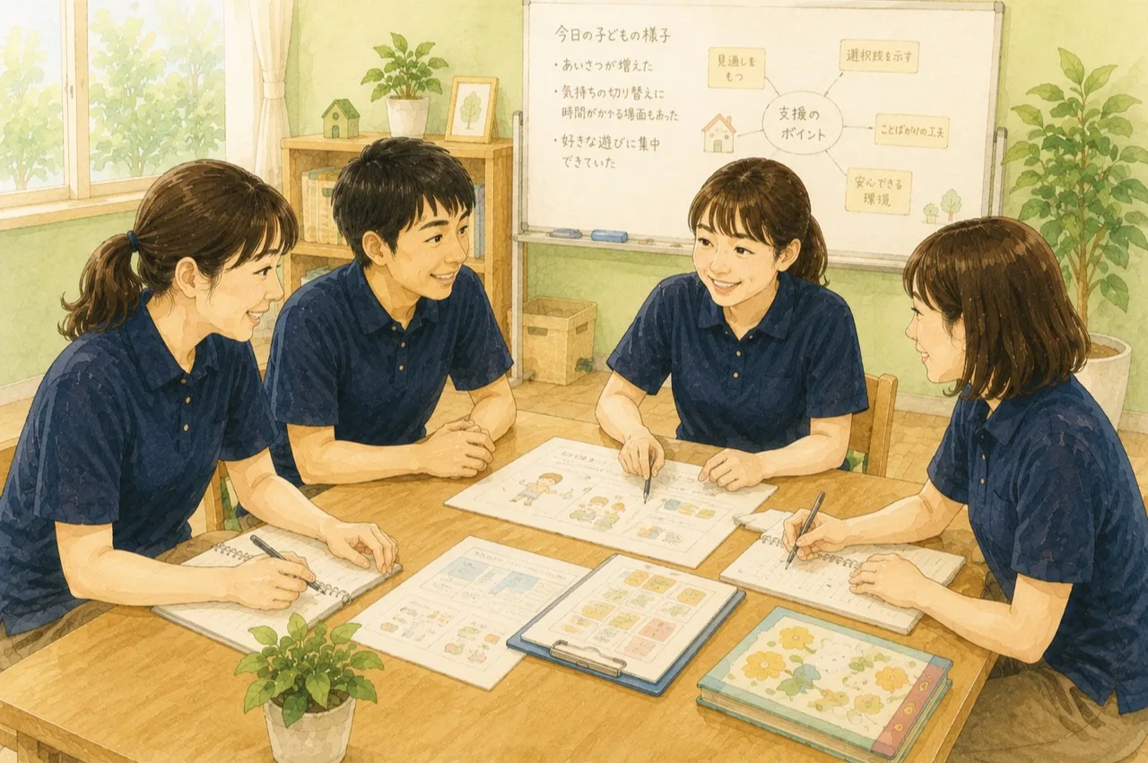 子どもの様子と支援方針を共有する多職種チーム